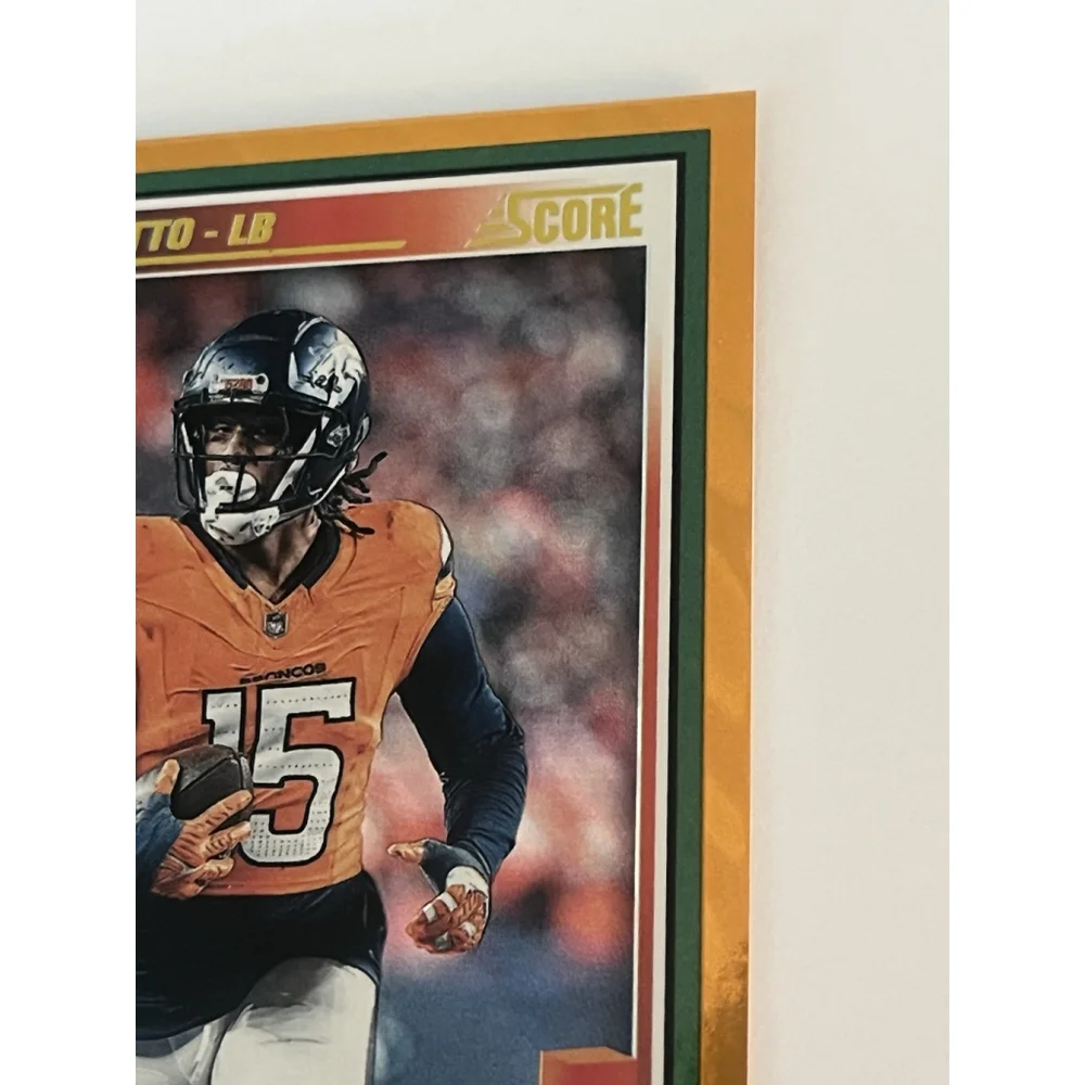 2025 Panini Score Circular Nik Bonitto #50 Numbered 601/799 Broncos NFL Football
